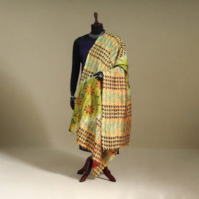 Multicolor - patchwork reversible silk bengal kantha work