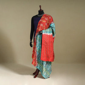 Multicolor - patchwork reversible silk bengal kantha work