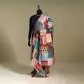 Multicolor - patchwork reversible silk bengal kantha work