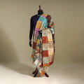 Multicolor - patchwork reversible silk bengal kantha work