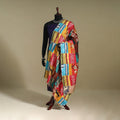 Multicolor - patchwork reversible silk bengal kantha work