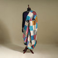 Multicolor - patchwork reversible silk bengal kantha work