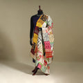 Multicolor - patchwork reversible silk bengal kantha work