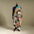Multicolor - patchwork reversible silk bengal kantha work
