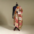 Multicolor - patchwork reversible silk bengal kantha work