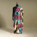 Multicolor - patchwork reversible silk bengal kantha work