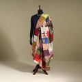 Multicolor - patchwork reversible silk bengal kantha work