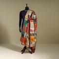 Multicolor - patchwork reversible silk bengal kantha work
