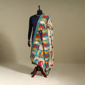 Multicolor - patchwork reversible silk bengal kantha work