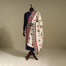 Multicolor - patchwork reversible silk bengal kantha work