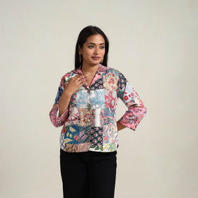 Multicolor - patchwork sanganeri women’s jacket 03