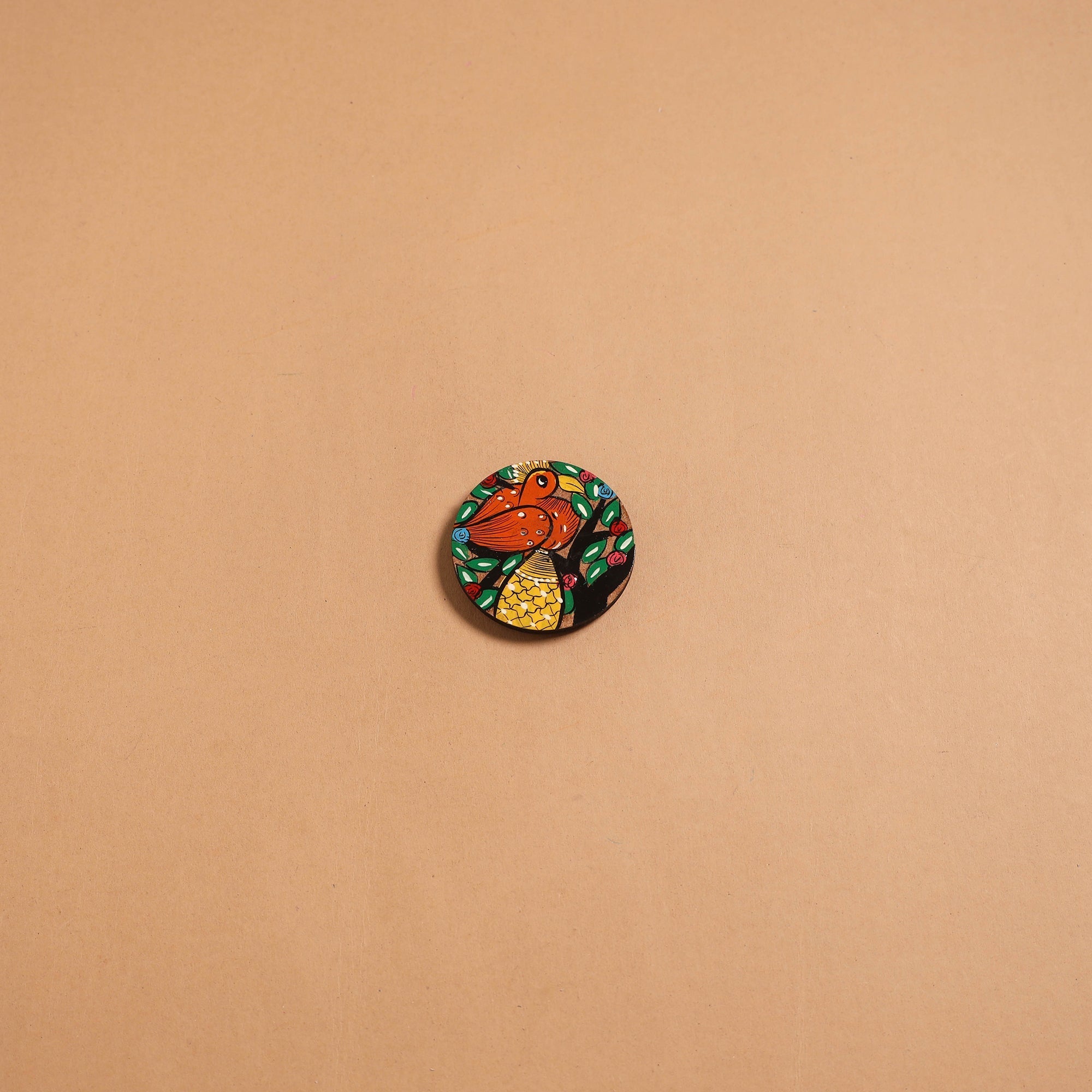 Patua handpainted wooden fridge magnet 111 - handcrafted