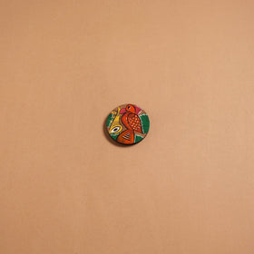 Patua handpainted wooden fridge magnet 112 - handcrafted