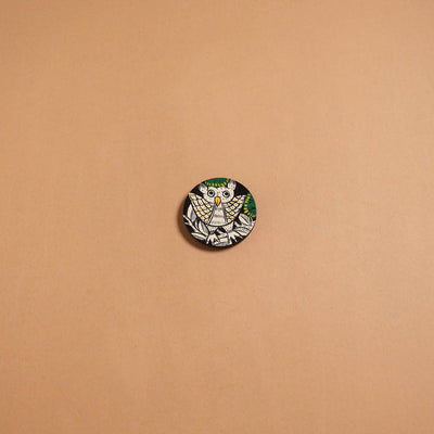 Patua handpainted wooden fridge magnet 113 - handcrafted