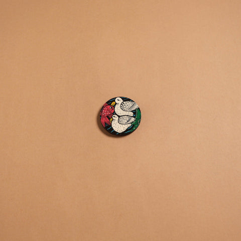 Patua handpainted wooden fridge magnet 114 - handcrafted