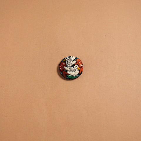 Patua handpainted wooden fridge magnet 117 - handcrafted