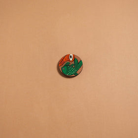 Patua handpainted wooden fridge magnet 120 - handcrafted