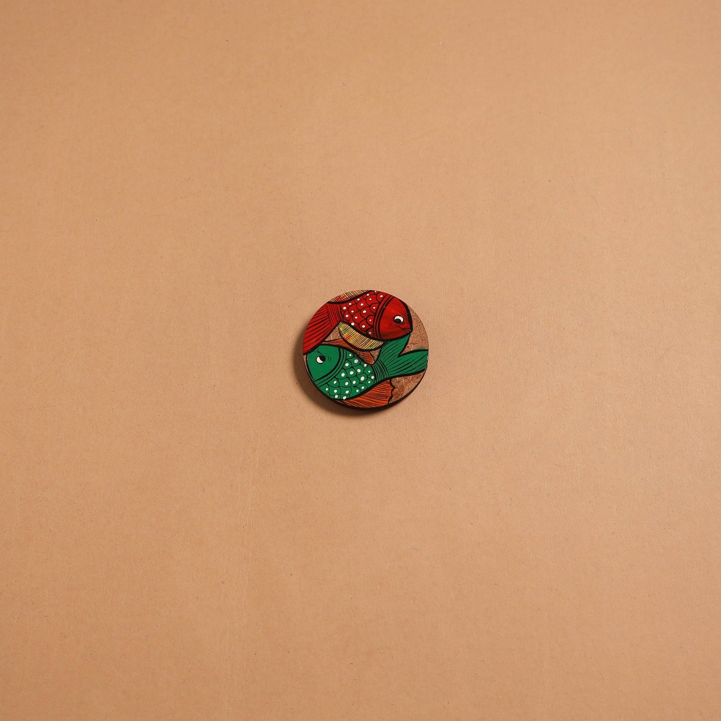 Patua handpainted wooden fridge magnet 123 - handcrafted