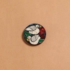 Patua handpainted wooden fridge magnet 124 - handcrafted