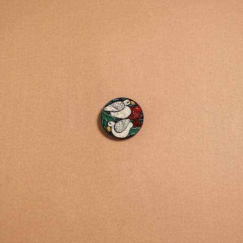 Patua handpainted wooden fridge magnet 124 - handcrafted