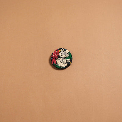 Patua handpainted wooden fridge magnet 125 - handcrafted