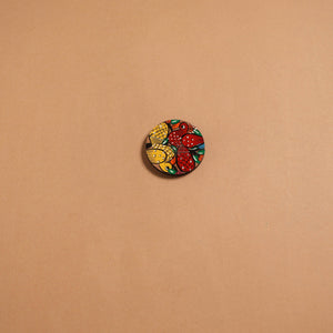 Patua handpainted wooden fridge magnet 127 - handcrafted