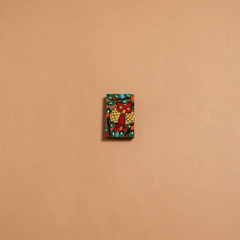 Patua handpainted wooden fridge magnet 130 - handcrafted