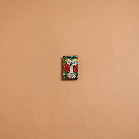 Patua handpainted wooden fridge magnet 131 - handcrafted