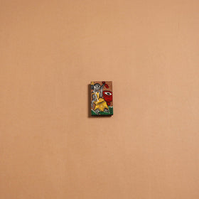 Patua handpainted wooden fridge magnet 132 - handcrafted