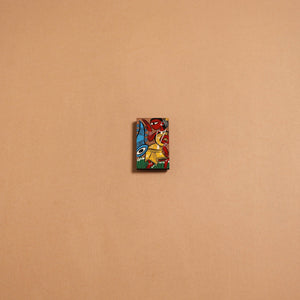 Patua handpainted wooden fridge magnet 133 - handcrafted