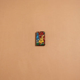 Patua handpainted wooden fridge magnet 133 - handcrafted