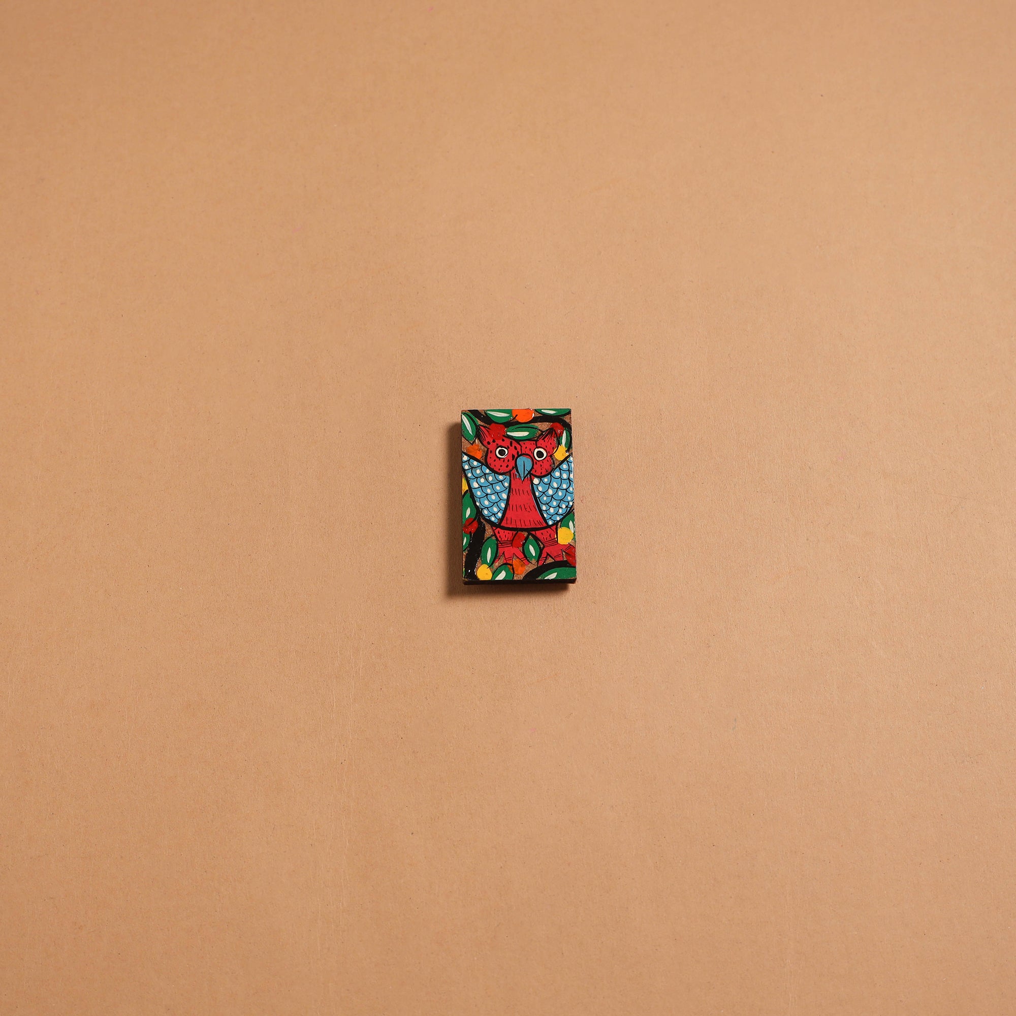 Patua handpainted wooden fridge magnet 134 - handcrafted