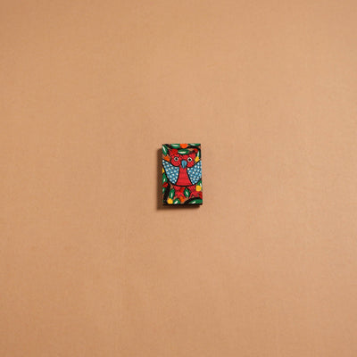 Patua handpainted wooden fridge magnet 134 - handcrafted