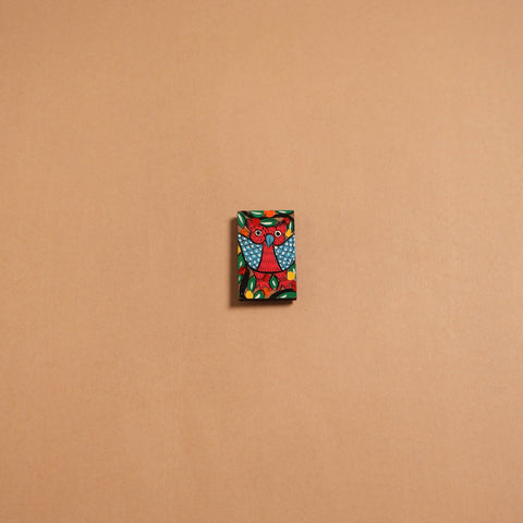 Patua handpainted wooden fridge magnet 134 - handcrafted