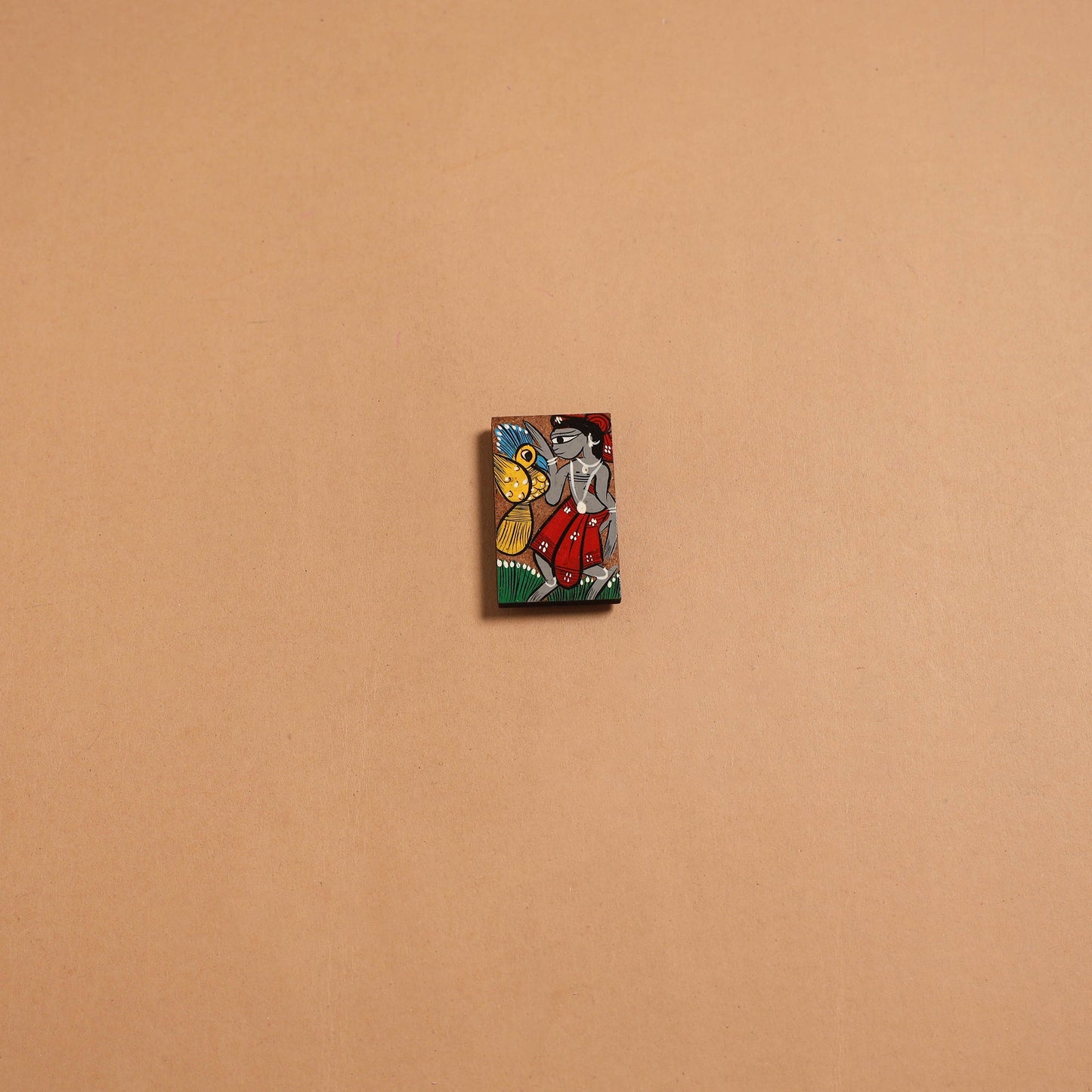 Patua handpainted wooden fridge magnet 136 - handcrafted