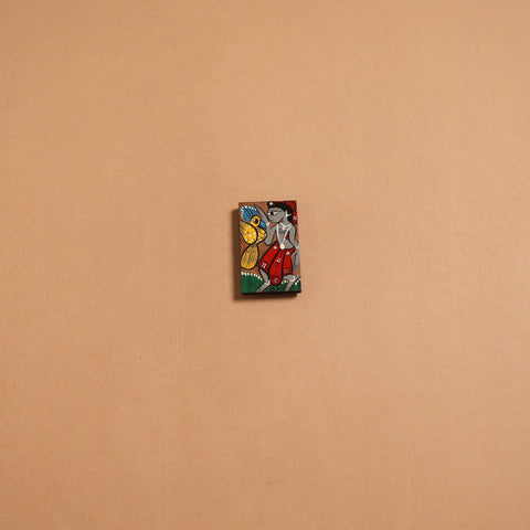 Patua handpainted wooden fridge magnet 136 - handcrafted