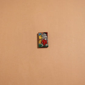 Patua handpainted wooden fridge magnet 136 - handcrafted
