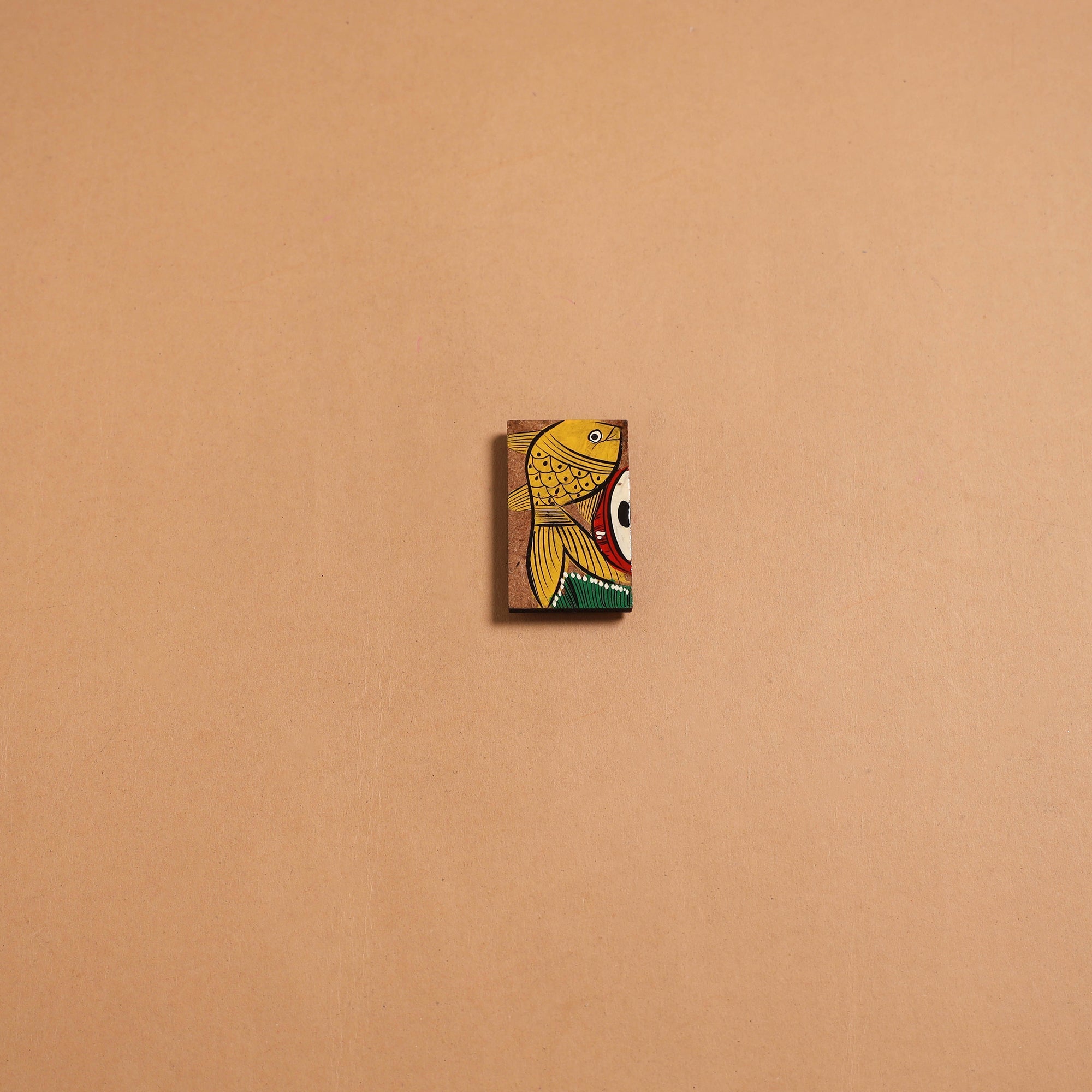 Patua handpainted wooden fridge magnet 138 - handcrafted