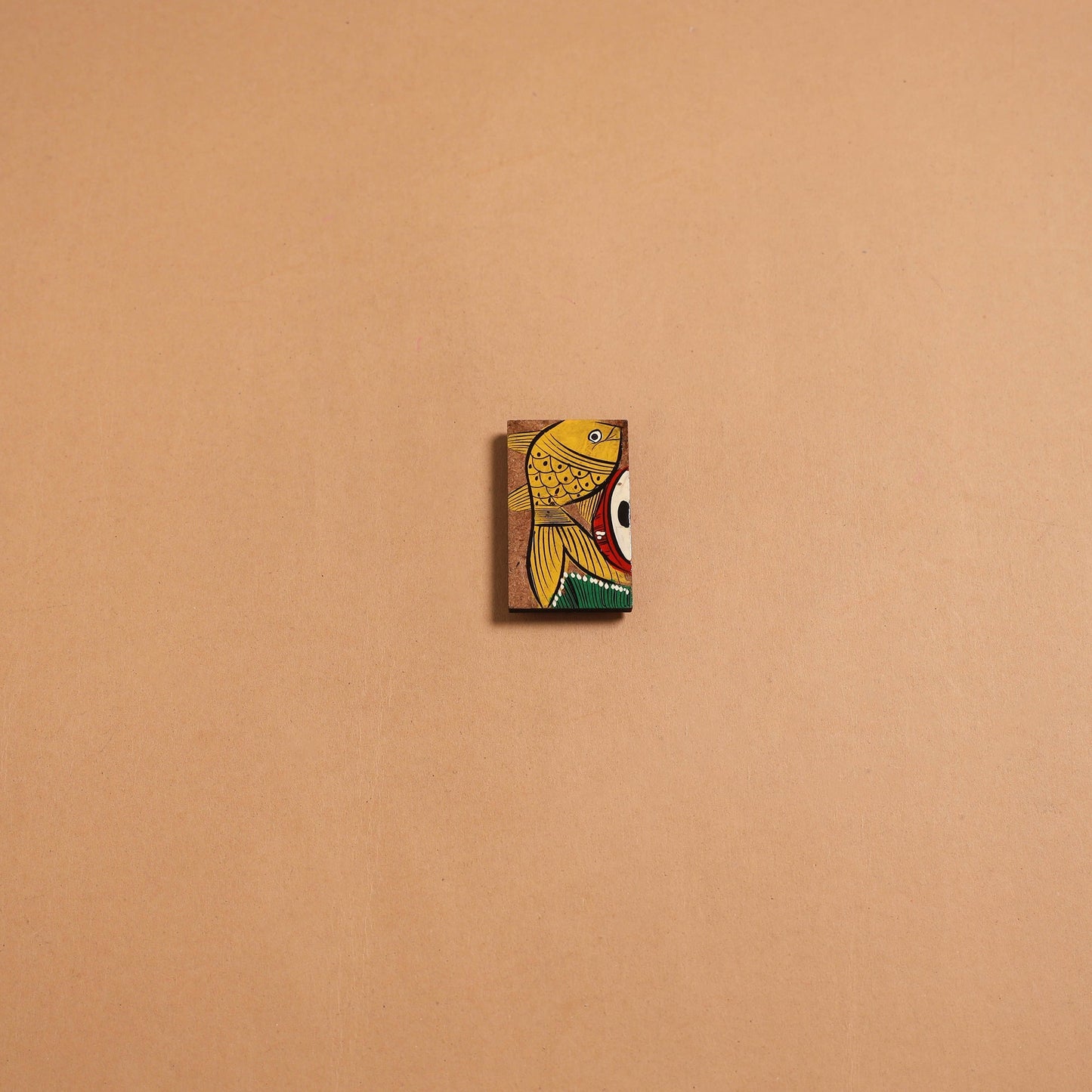 Patua handpainted wooden fridge magnet 138 - handcrafted