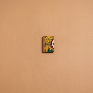 Patua handpainted wooden fridge magnet 138 - handcrafted