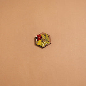 Patua handpainted wooden fridge magnet 146 - handcrafted