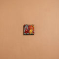 Patua handpainted wooden fridge magnet 88 - handcrafted