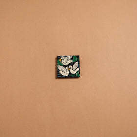 Patua handpainted wooden fridge magnet 89 - handcrafted