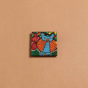 Patua handpainted wooden fridge magnet 90 - handcrafted