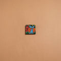 Patua handpainted wooden fridge magnet 90 - handcrafted