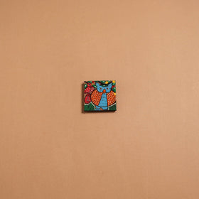 Patua handpainted wooden fridge magnet 90 - handcrafted