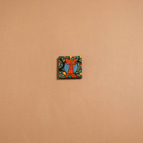 Patua handpainted wooden fridge magnet 94 - handcrafted
