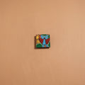 Patua handpainted wooden fridge magnet 95 - handcrafted