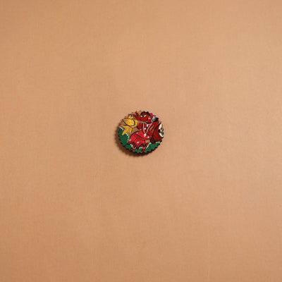 Patua handpainted wooden fridge magnet 98 - handcrafted