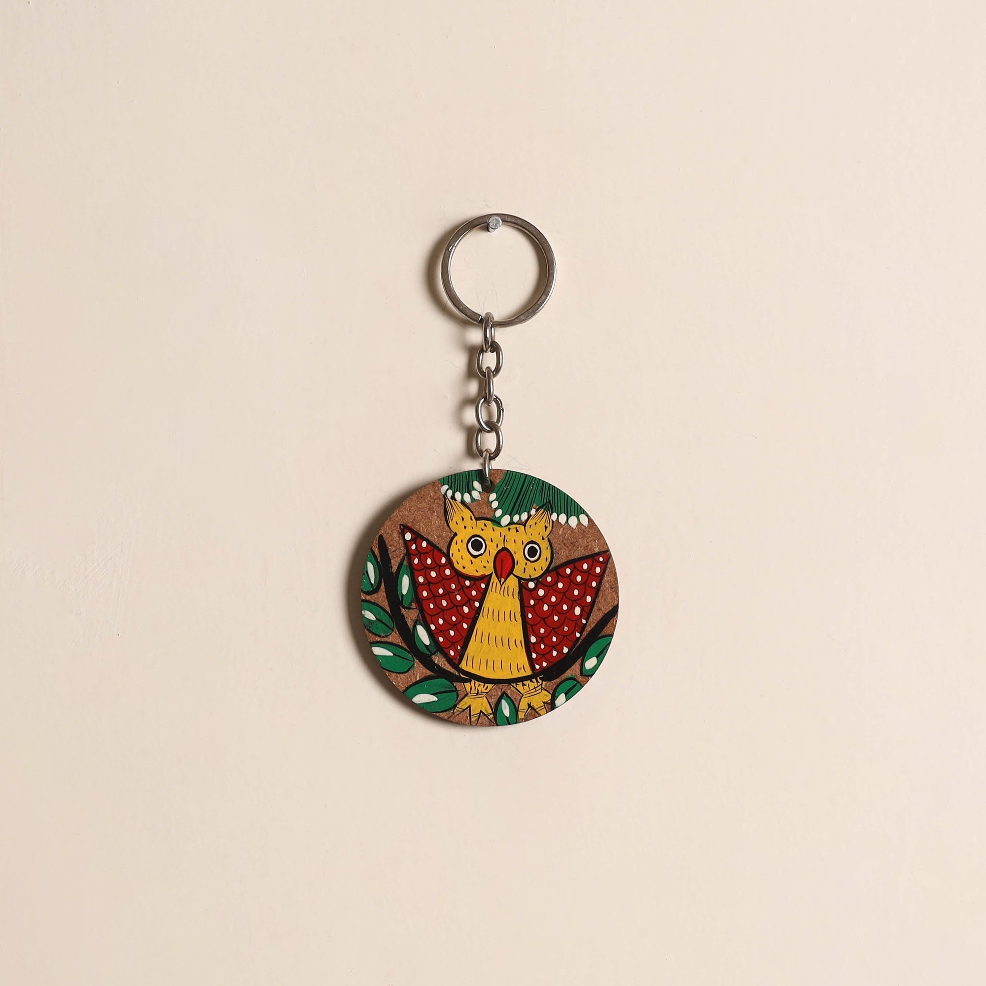 Patua handpainted wooden keychain 40 2025/1079-1